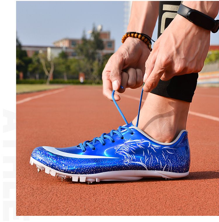 Athletic Running Shoes Nail Shoes for Track And Field Sprint 100 Meter Sports Competition Specifically Designed for Physical Examination Men's Women's Running Sports Shoes