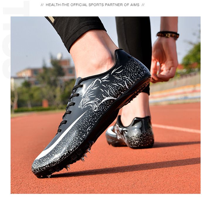 Athletic Running Shoes Nail Shoes for Track And Field Sprint 100 Meter Sports Competition Specifically Designed for Physical Examination Men's Women's Running Sports Shoes