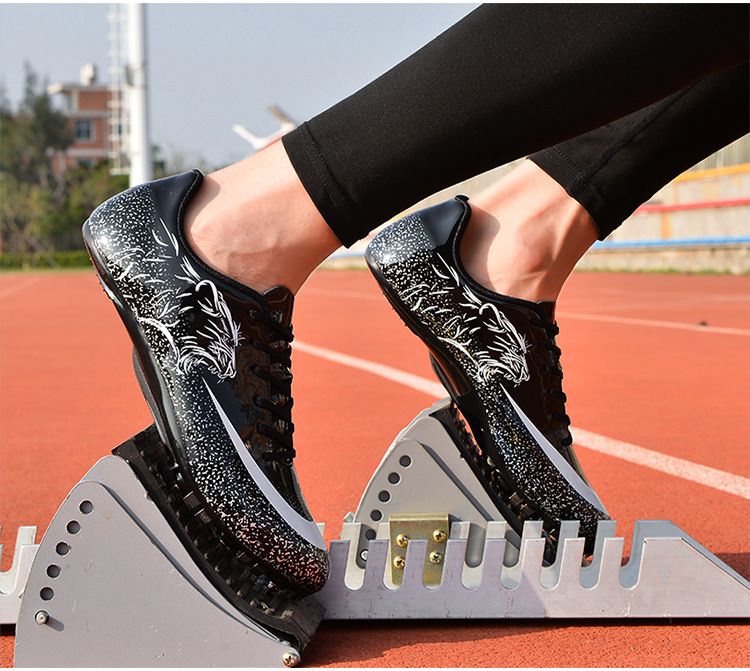 Athletic Running Shoes Nail Shoes for Track And Field Sprint 100 Meter Sports Competition Specifically Designed for Physical Examination Men's Women's Running Sports Shoes