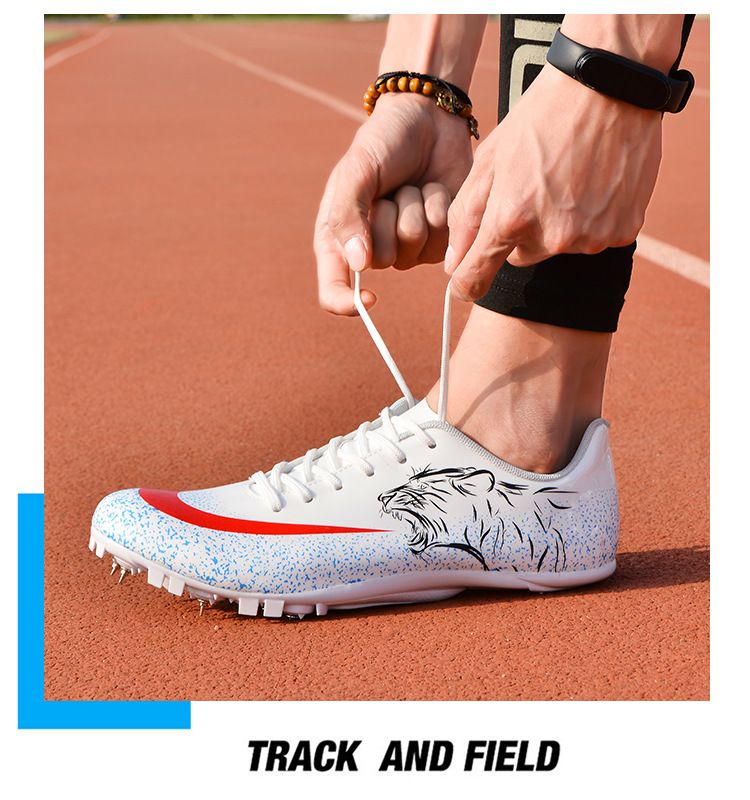 Athletic Running Shoes Nail Shoes for Track And Field Sprint 100 Meter Sports Competition Specifically Designed for Physical Examination Men's Women's Running Sports Shoes