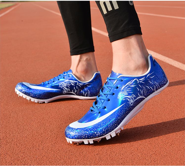 Athletic Running Shoes Nail Shoes for Track And Field Sprint 100 Meter Sports Competition Specifically Designed for Physical Examination Men's Women's Running Sports Shoes