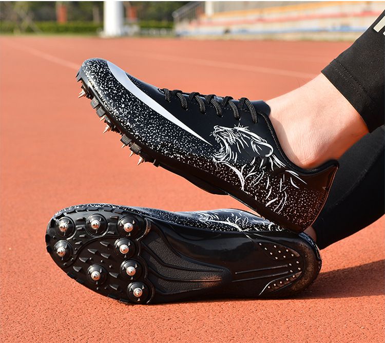 Athletic Running Shoes Nail Shoes for Track And Field Sprint 100 Meter Sports Competition Specifically Designed for Physical Examination Men's Women's Running Sports Shoes