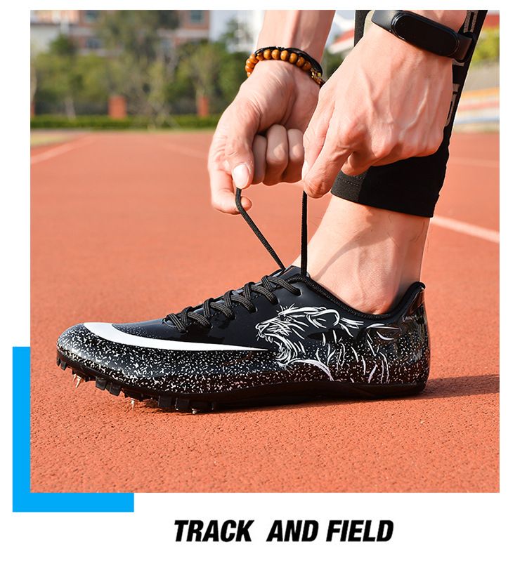 Athletic Running Shoes Nail Shoes for Track And Field Sprint 100 Meter Sports Competition Specifically Designed for Physical Examination Men's Women's Running Sports Shoes