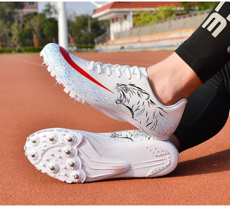 Athletic Running Shoes Nail Shoes for Track And Field Sprint 100 Meter Sports Competition Specifically Designed for Physical Examination Men's Women's Running Sports Shoes