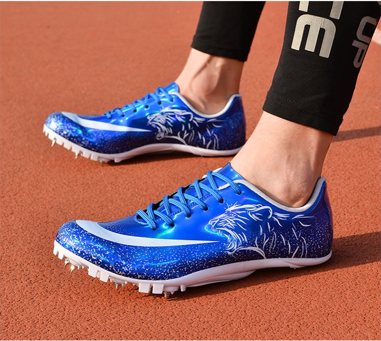 Athletic Running Shoes Nail Shoes for Track And Field Sprint 100 Meter Sports Competition Specifically Designed for Physical Examination Men's Women's Running Sports Shoes