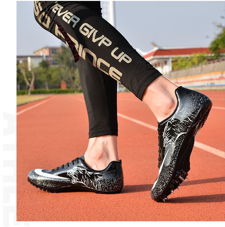 Athletic Running Shoes Nail Shoes for Track And Field Sprint 100 Meter Sports Competition Specifically Designed for Physical Examination Men's Women's Running Sports Shoes