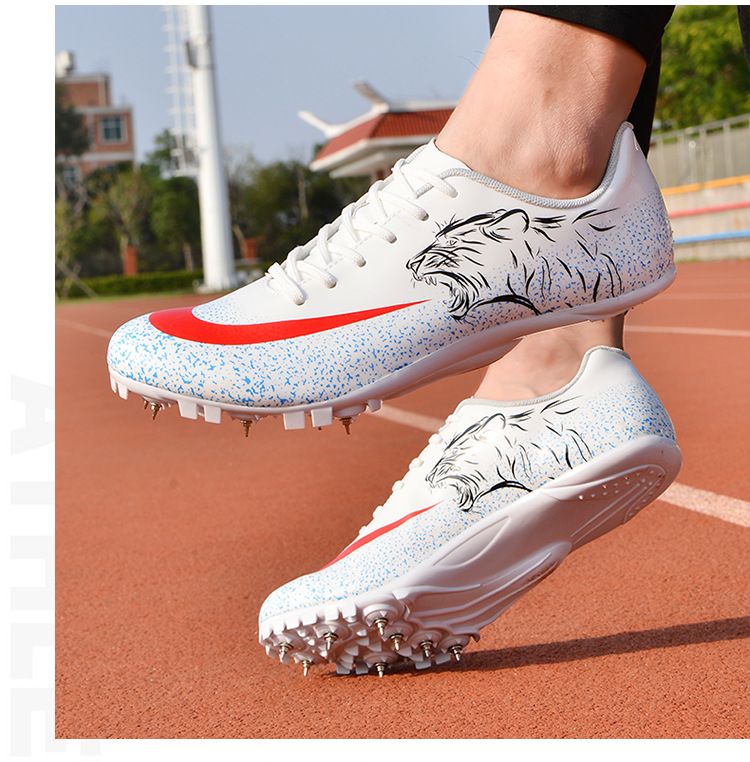 Athletic Running Shoes Nail Shoes for Track And Field Sprint 100 Meter Sports Competition Specifically Designed for Physical Examination Men's Women's Running Sports Shoes