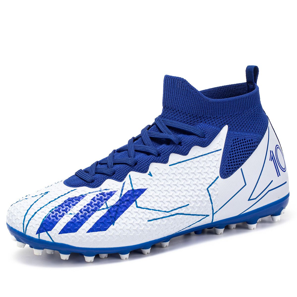 Men's Shoes Athletic Soccer High Top Football Shoes New Short Nail Breathable European Cup Professional Match Shoes Football Shoes