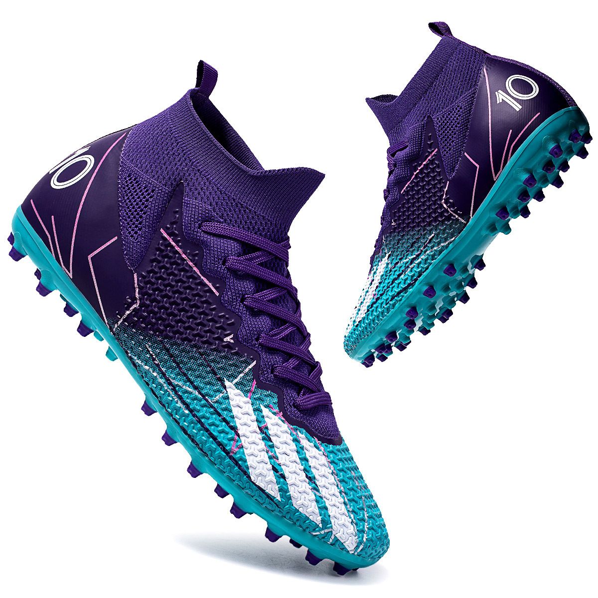 Men's Shoes Athletic Soccer High Top Football Shoes New Short Nail Breathable European Cup Professional Match Shoes Football Shoes