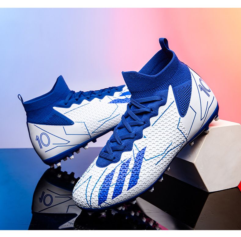 Men's Shoes Athletic Soccer High Top Football Shoes New Short Nail Breathable European Cup Professional Match Shoes Football Shoes