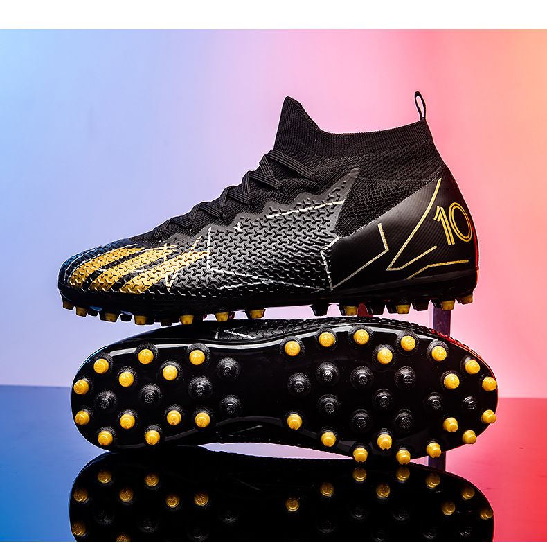 Men's Shoes Athletic Soccer High Top Football Shoes New Short Nail Breathable European Cup Professional Match Shoes Football Shoes