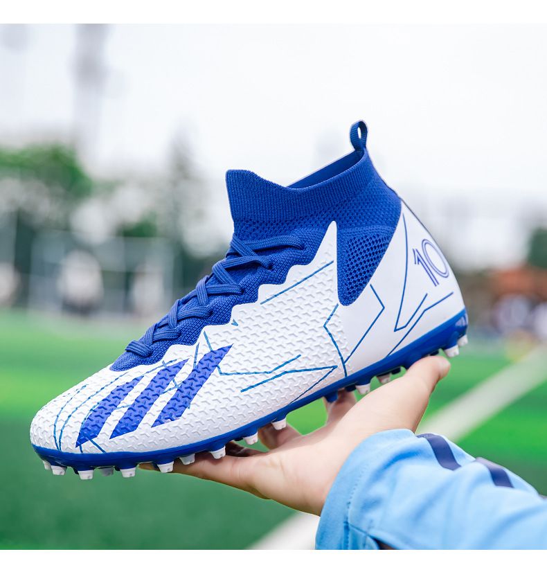 Men's Shoes Athletic Soccer High Top Football Shoes New Short Nail Breathable European Cup Professional Match Shoes Football Shoes