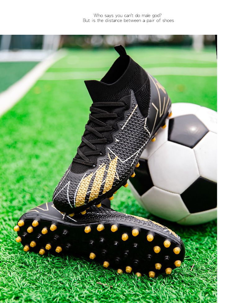 Men's Shoes Athletic Soccer High Top Football Shoes New Short Nail Breathable European Cup Professional Match Shoes Football Shoes