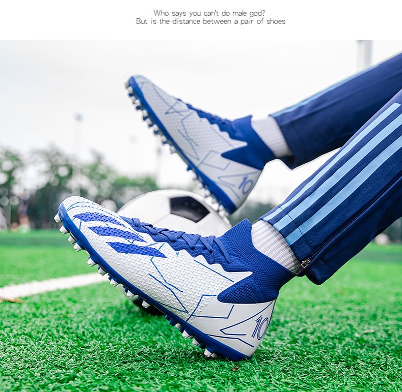 Men's Shoes Athletic Soccer High Top Football Shoes New Short Nail Breathable European Cup Professional Match Shoes Football Shoes