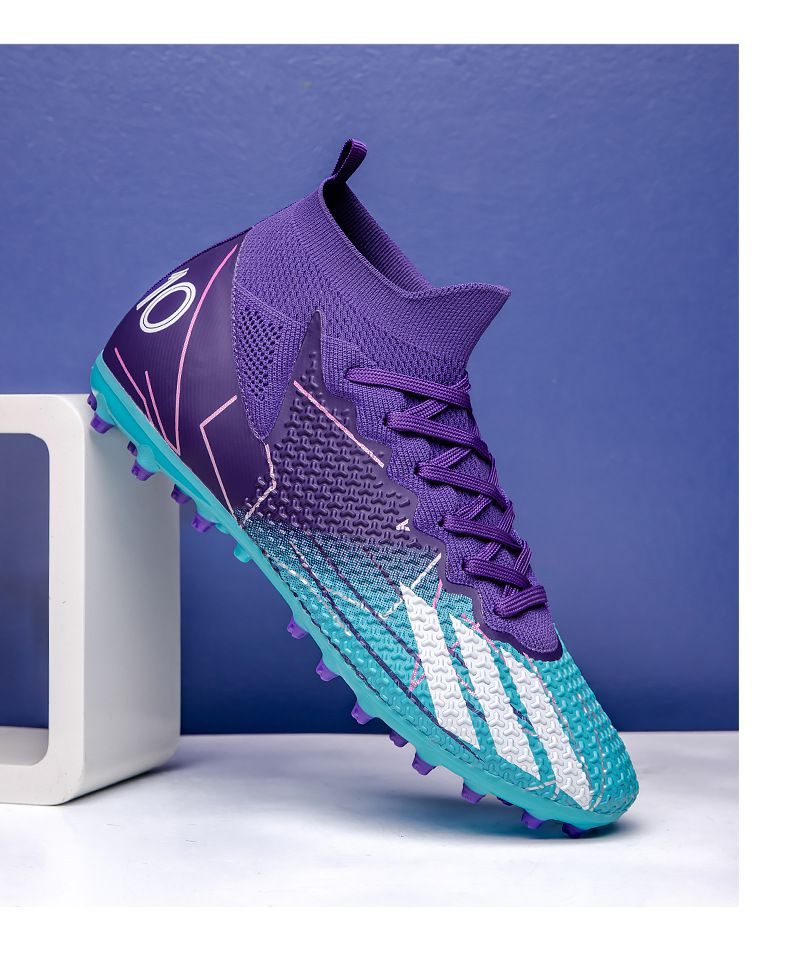 Men's Shoes Athletic Soccer High Top Football Shoes New Short Nail Breathable European Cup Professional Match Shoes Football Shoes