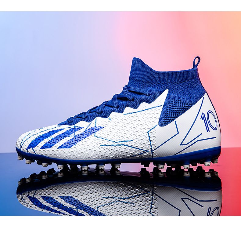 Men's Shoes Athletic Soccer High Top Football Shoes New Short Nail Breathable European Cup Professional Match Shoes Football Shoes