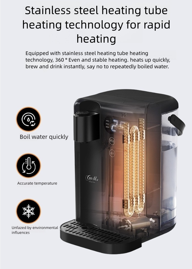 3L Hot Water Dispenser Desktop One Click Instant Water Dispenser Household Small Boiling Water Tank