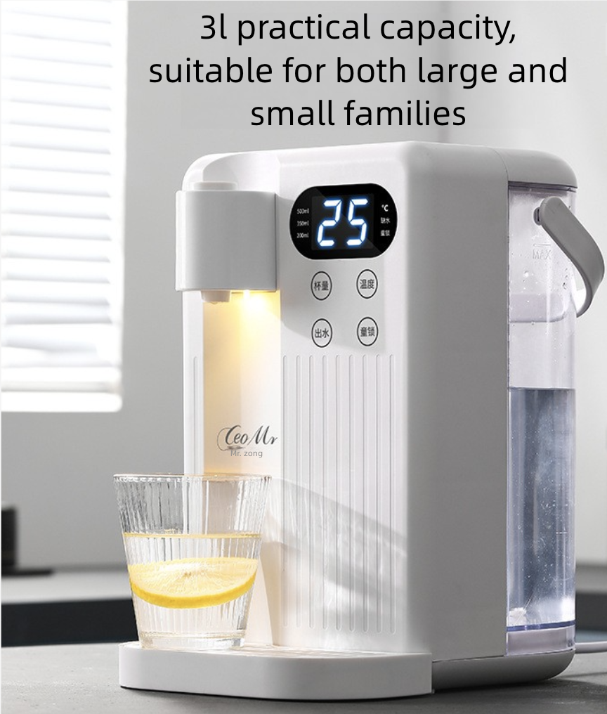 3L Hot Water Dispenser Desktop One Click Instant Water Dispenser Household Small Boiling Water Tank