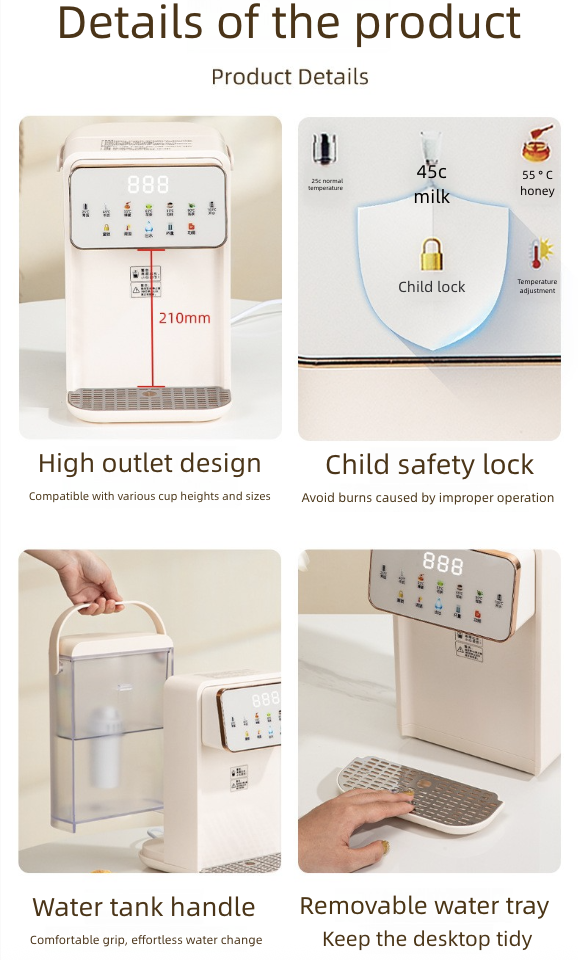 Instant Hot Small Water Dispenser Home Office Desktop Filter Tea Bar Machine Kettle Hot Water Dispensers