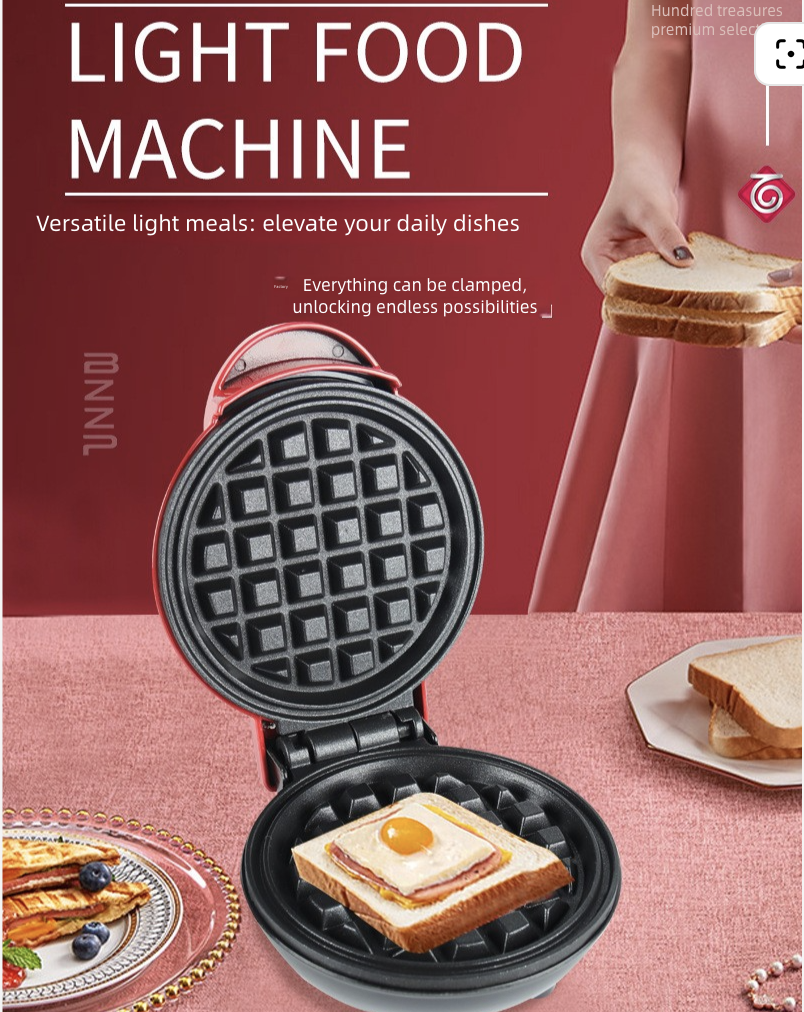Waffle Irons Home Bread Maker Pancake Maker Mini Waffle Maker Sandwich Breakfast Maker