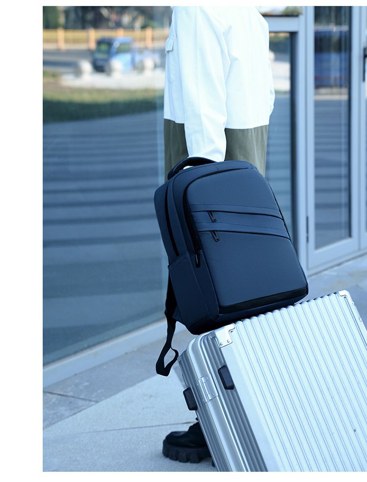Men's Bags Fashion Backpacks Urban Simple Business Commuter Backpack with USB Charging Port for Men and Students Laptop Bag