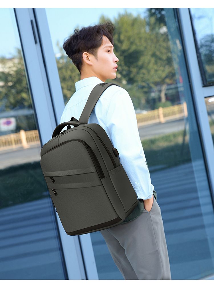 Men's Bags Fashion Backpacks Urban Simple Business Commuter Backpack with USB Charging Port for Men and Students Laptop Bag