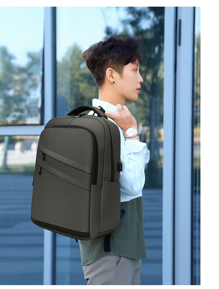Men's Bags Fashion Backpacks Urban Simple Business Commuter Backpack with USB Charging Port for Men and Students Laptop Bag