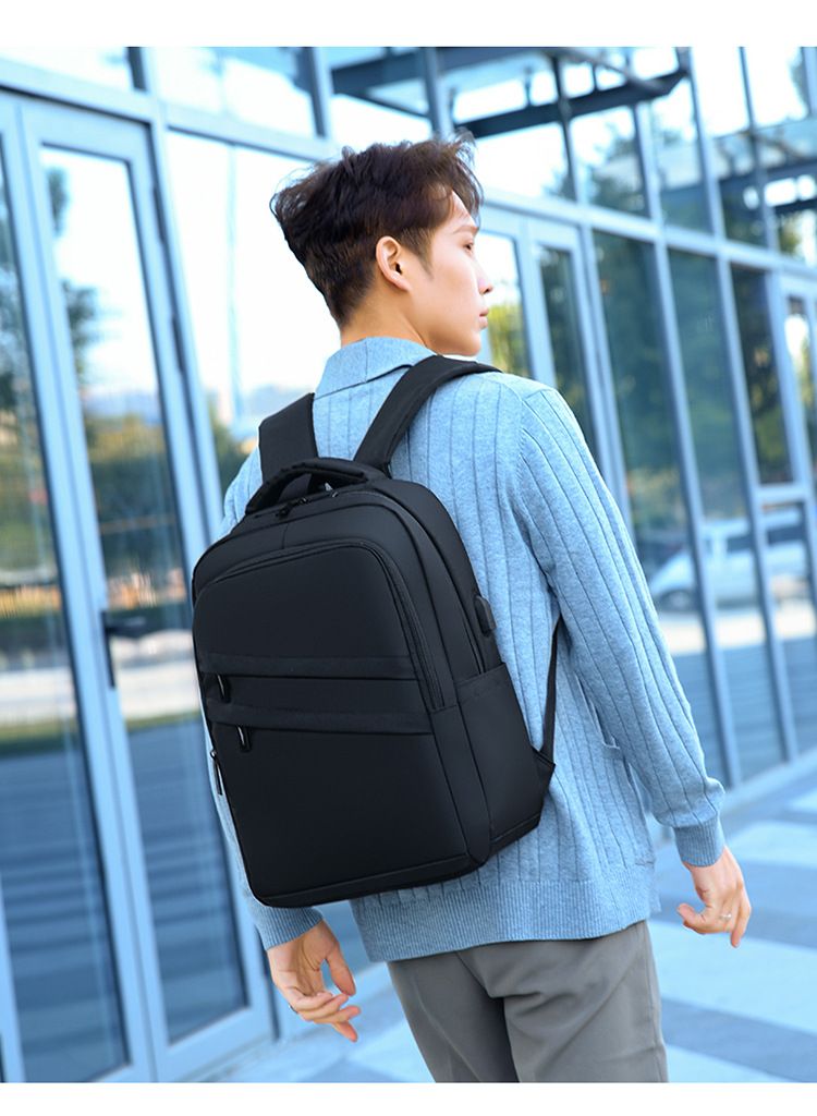 Men's Bags Fashion Backpacks Urban Simple Business Commuter Backpack with USB Charging Port for Men and Students Laptop Bag