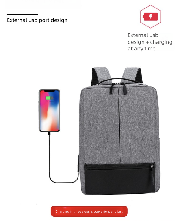 Men's Bags Fashion Backpacks Three Piece Backpack with USB Charging Port Business Laptop Bag Outdoor Travel Large Capacity Backpack