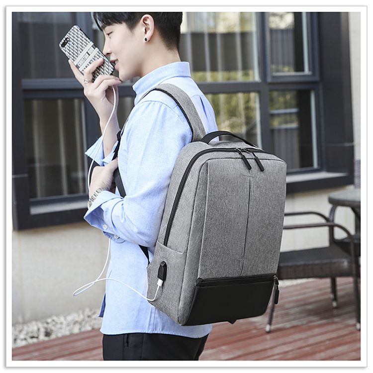 Men's Bags Fashion Backpacks Three Piece Backpack with USB Charging Port Business Laptop Bag Outdoor Travel Large Capacity Backpack