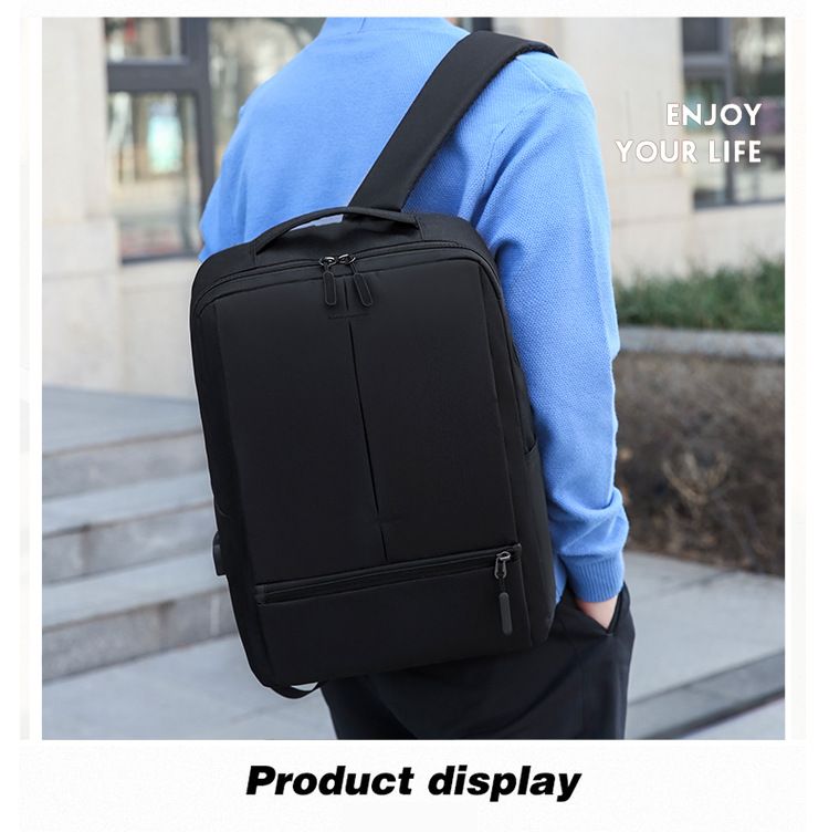 Men's Bags Fashion Backpacks Three Piece Backpack with USB Charging Port Business Laptop Bag Outdoor Travel Large Capacity Backpack
