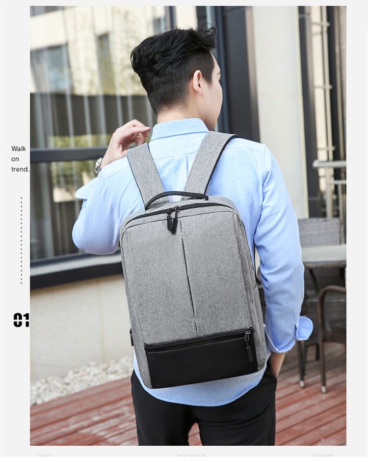 Men's Bags Fashion Backpacks Three Piece Backpack with USB Charging Port Business Laptop Bag Outdoor Travel Large Capacity Backpack