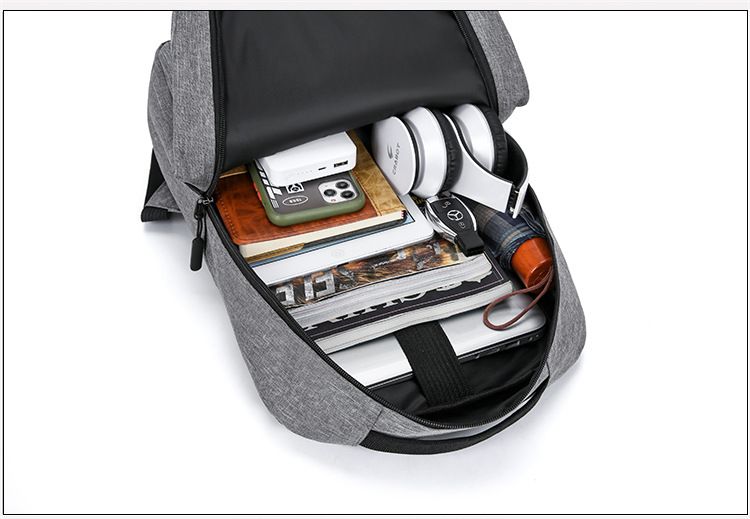 Men's Bags Fashion Backpacks Three Piece Backpack with USB Charging Port Business Laptop Bag Outdoor Travel Large Capacity Backpack