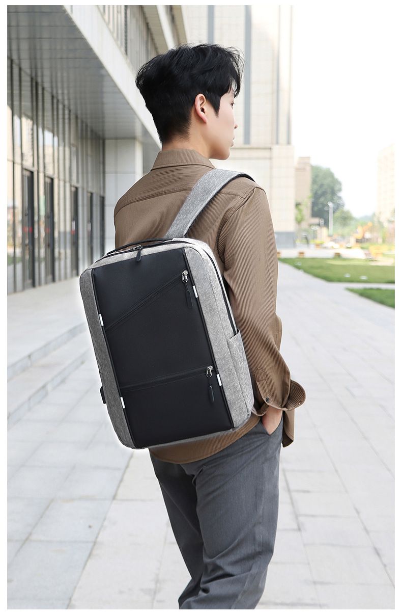 Business Laptop Backpack for Men Large Capacity 3-Piece Set Dual Shoulder Bag Multi-Functional USB Charging Casual School Bag Men's Bags Fashion Backpacks