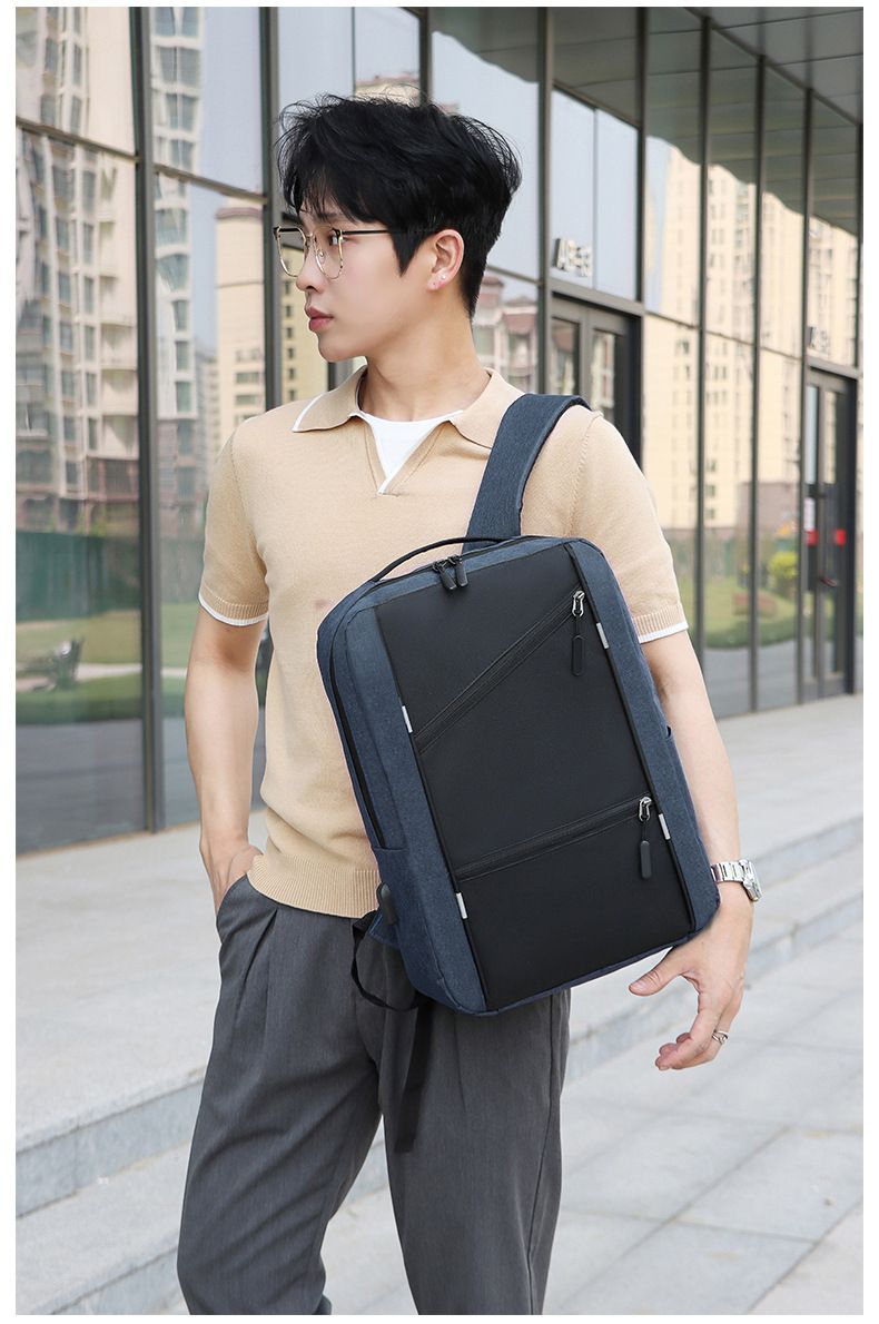 Business Laptop Backpack for Men Large Capacity 3-Piece Set Dual Shoulder Bag Multi-Functional USB Charging Casual School Bag Men's Bags Fashion Backpacks