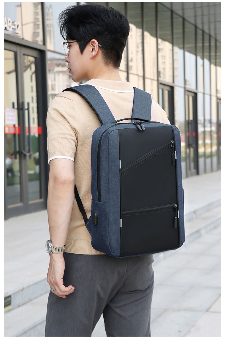 Business Laptop Backpack for Men Large Capacity 3-Piece Set Dual Shoulder Bag Multi-Functional USB Charging Casual School Bag Men's Bags Fashion Backpacks