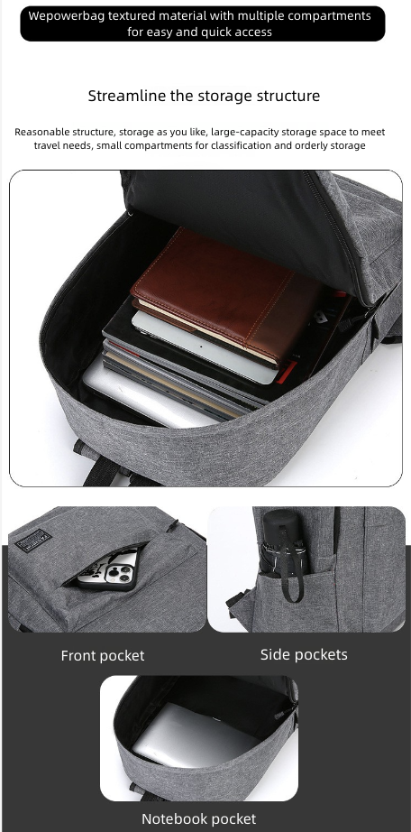 Men's Bags Fashion Backpacks Men's Backpack New Student Backpack Large Capacity Female College Style Fashionable Laptop Bag