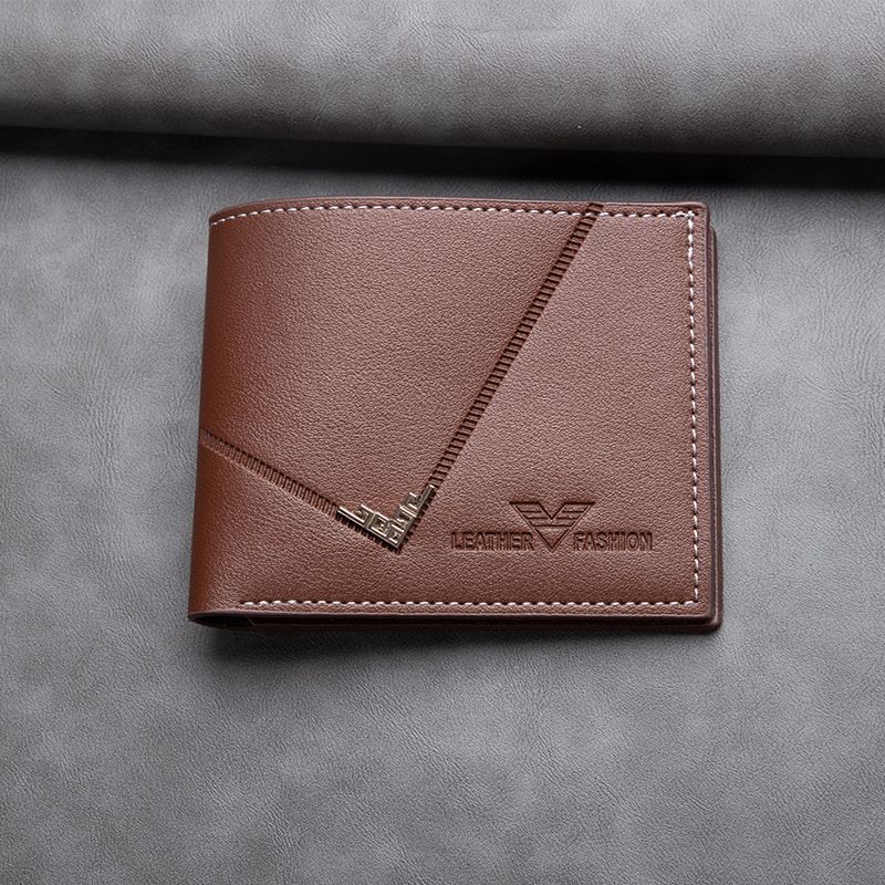 Men's Wallet Short Wallet Multiple Card Slots Horizontal Payment Public Transportation Bank Card Package Credit Card Business Commuting Wallets Holders