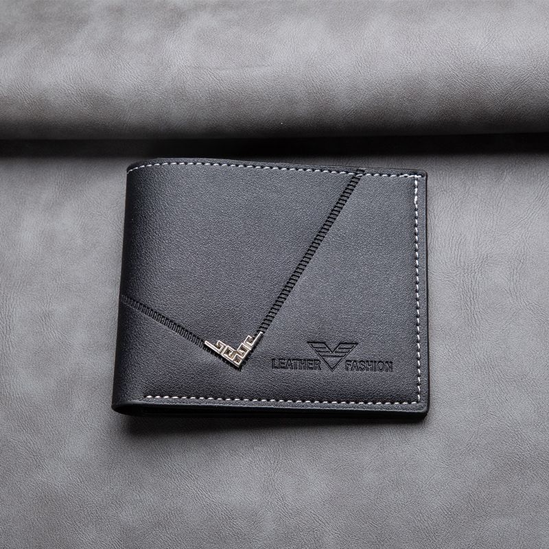 Men's Wallet Short Wallet Multiple Card Slots Horizontal Payment Public Transportation Bank Card Package Credit Card Business Commuting Wallets Holders