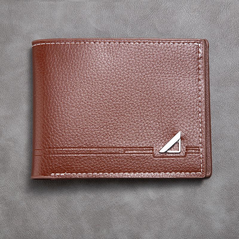 Men's Wallet Short Men's Business Leisure Multi Card Wallet Soft Leather Wallet Trendy Retro Style Wallets Holders