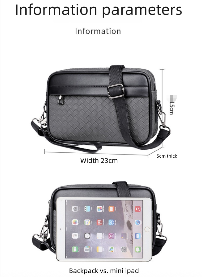 New Men's Trendy Casual Sports Shoulder Bag Outdoor Crossbody Bag Multi-Functional Storage Backpack Portable Small Shoulder Bags