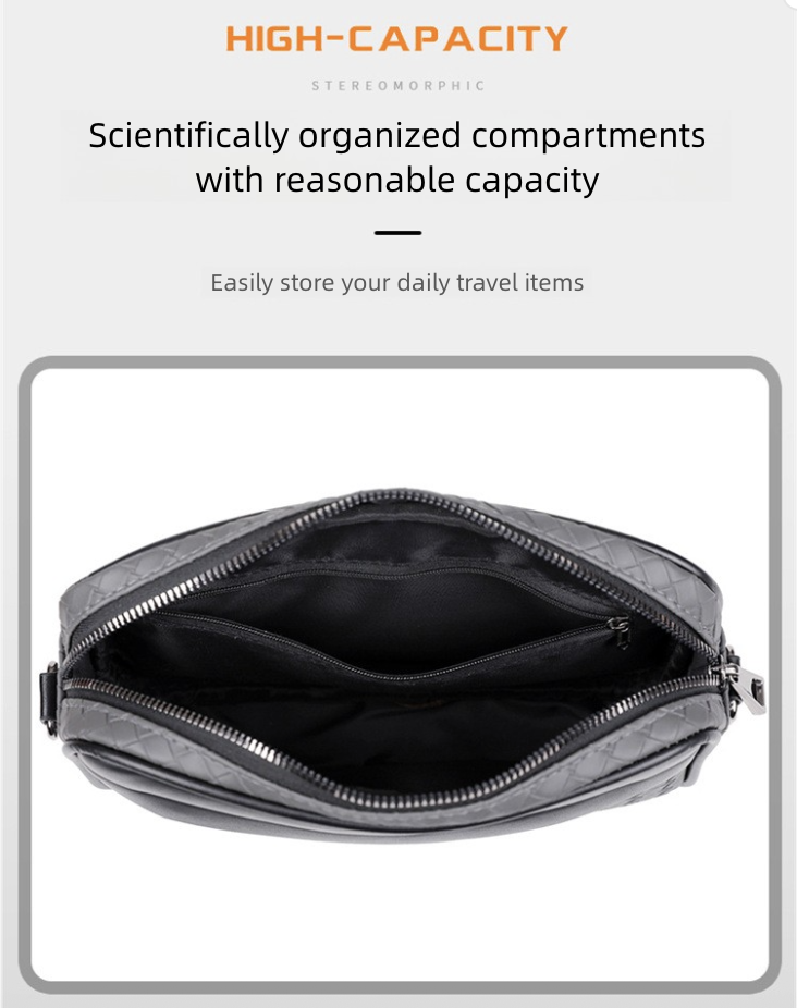 New Men's Trendy Casual Sports Shoulder Bag Outdoor Crossbody Bag Multi-Functional Storage Backpack Portable Small Shoulder Bags