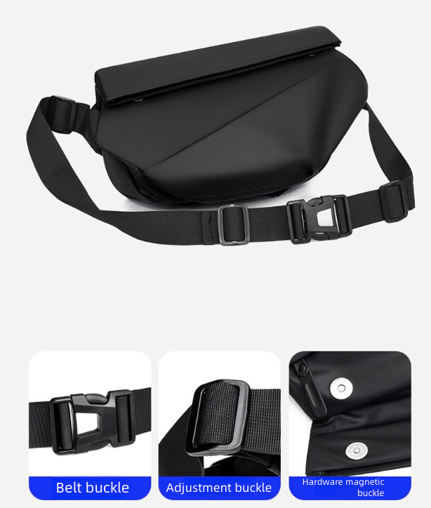 New Trendy Men's Crossbody Bag Waterproof Trendy Cool Cross Shoulder Bag Cross-Body Sling Bags