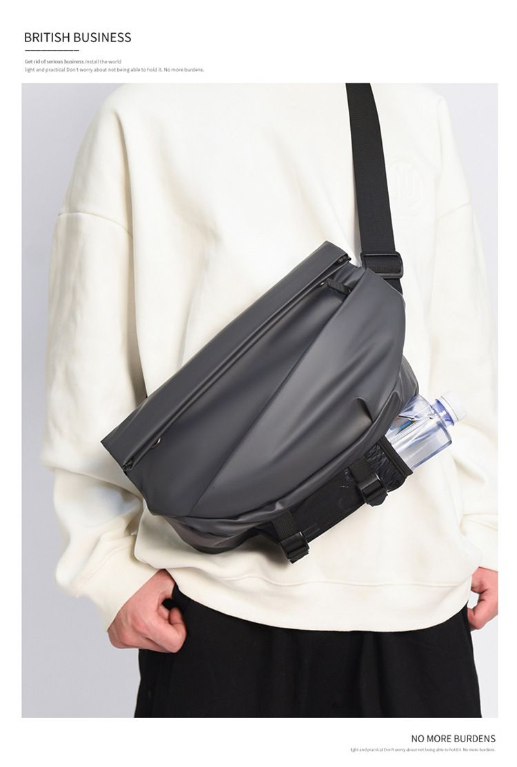 New Trendy Men's Crossbody Bag Waterproof Trendy Cool Cross Shoulder Bag Cross-Body Sling Bags
