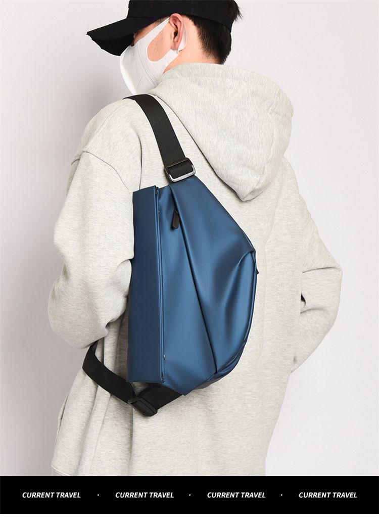 New Trendy Men's Crossbody Bag Waterproof Trendy Cool Cross Shoulder Bag Cross-Body Sling Bags
