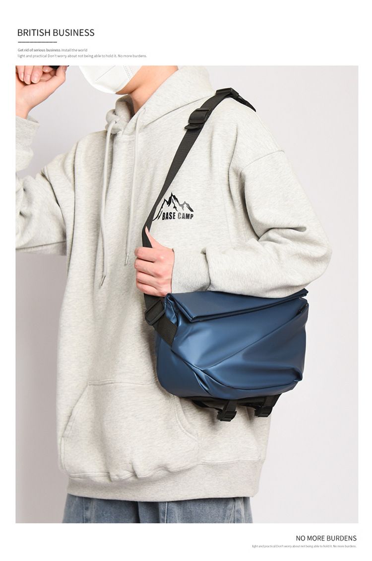 New Trendy Men's Crossbody Bag Waterproof Trendy Cool Cross Shoulder Bag Cross-Body Sling Bags