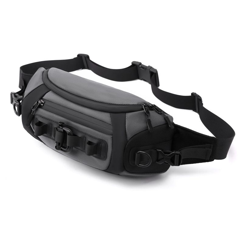 Men's New Sports Bag Mobile Waist Bag Multifunctional Chest Bag Tactical Trendy Men's Small Chest Bag Cross-Body Sling Bags