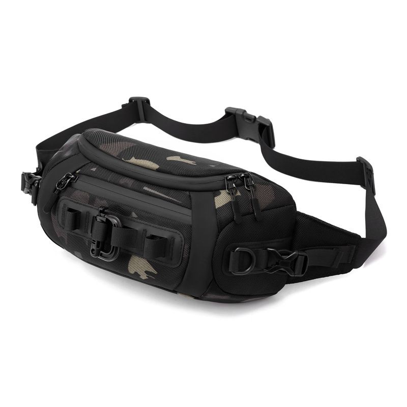 Men's New Sports Bag Mobile Waist Bag Multifunctional Chest Bag Tactical Trendy Men's Small Chest Bag Cross-Body Sling Bags