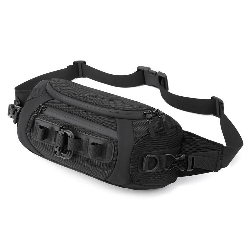 Men's New Sports Bag Mobile Waist Bag Multifunctional Chest Bag Tactical Trendy Men's Small Chest Bag Cross-Body Sling Bags