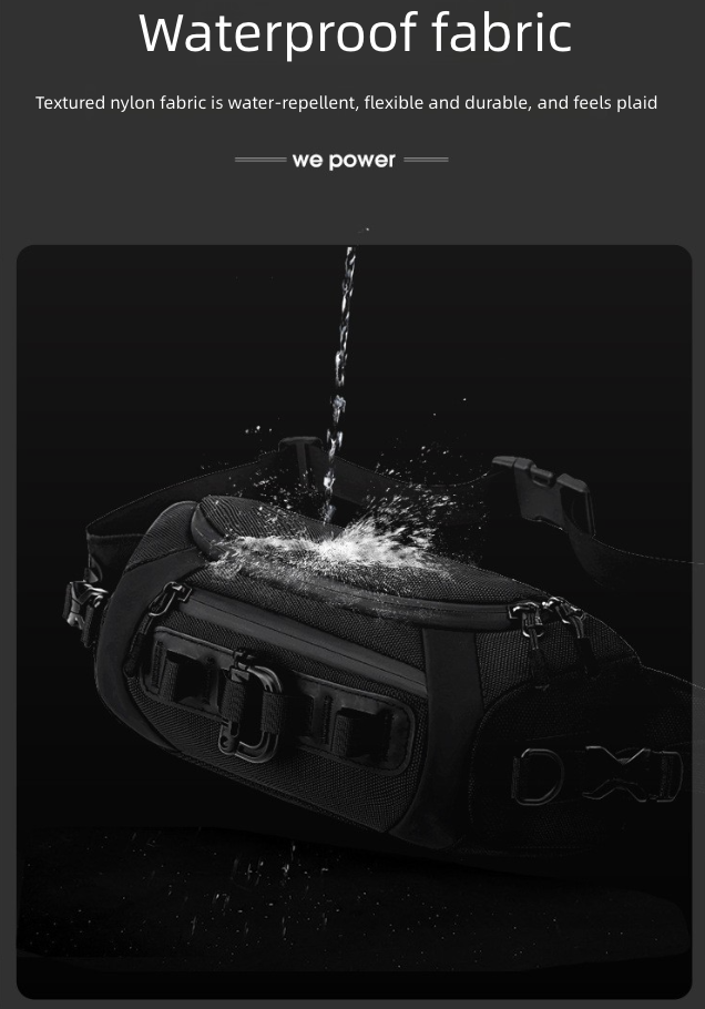 Men's New Sports Bag Mobile Waist Bag Multifunctional Chest Bag Tactical Trendy Men's Small Chest Bag Cross-Body Sling Bags